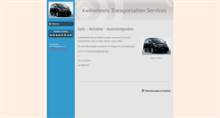 Desktop Screenshot of kwikwheelstransportation.com