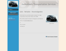 Tablet Screenshot of kwikwheelstransportation.com